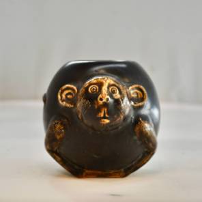 Early 20th Ceramic Monkey Bowl